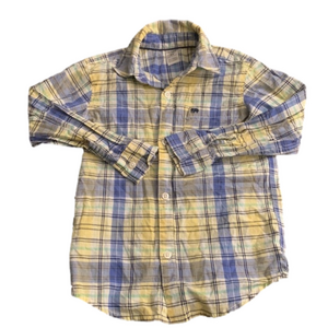 Boy’s Carter Blue & Yellow Button Down Shirt